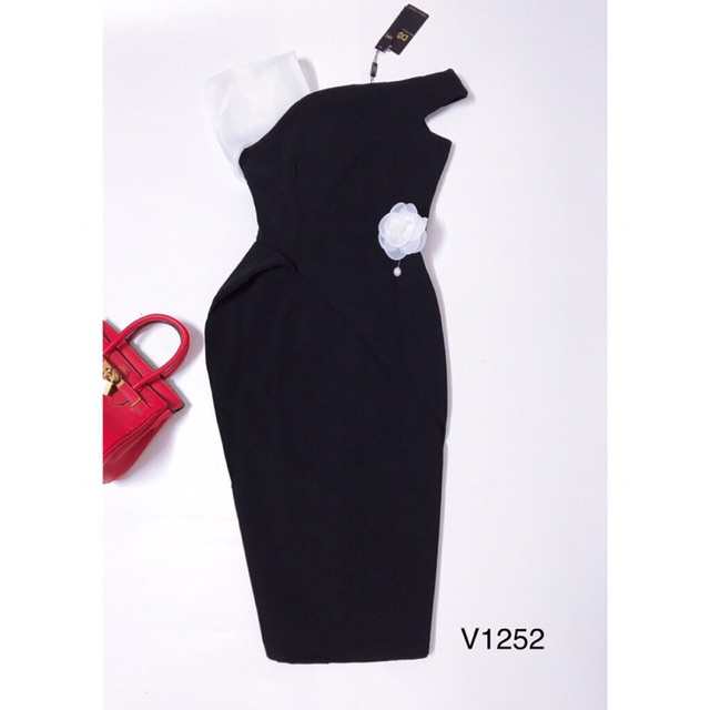 Váy body chễ vai hàng thiết kế cao cấp