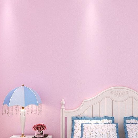 10m giấy dán tường sẵn keo màu hồng nhạt (10m x 45cm / cuôn)