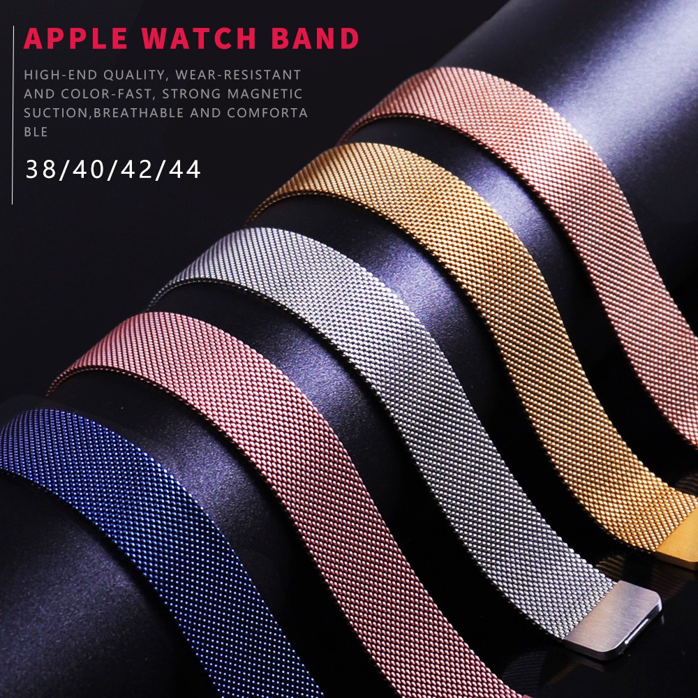 Dây đeo đồng hồ bằng thép không gỉ cho for Apple Watch Series 1/2/3/4/5/SE/6/7  watch strap 38/40/42/44/41/45mm