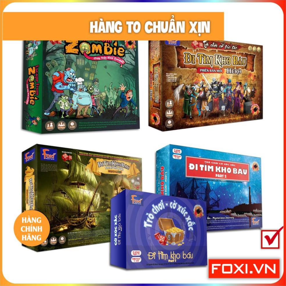 Board game-Đi tìm kho báu Foxi-đồ chơi gia đình-tương tác cao-tư duy thông minh-giao tiếp.