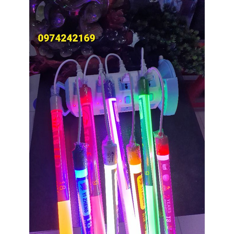 BÓNG ĐÈN T8 NHỰA 0M6 1M2 ĐỦ CÁC MÀU | BigBuy360 - bigbuy360.vn