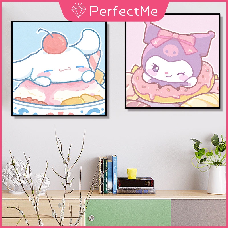 Bộ Tranh Đính Đá 5D Tự Làm 30x30cm Hình Nhân Vật Hoạt Hình Sanrio Melody Laurel