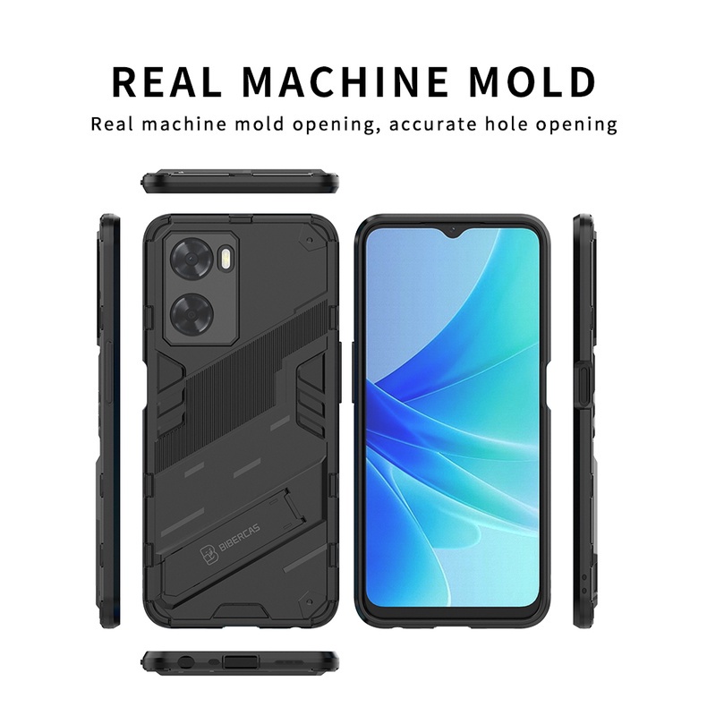 Ốp Điện Thoại Nhựa Cứng Chống Sốc Có Giá Đỡ 3D Bảo Vệ Cho Oppo A57 4G A77S OppoA77S A 77S