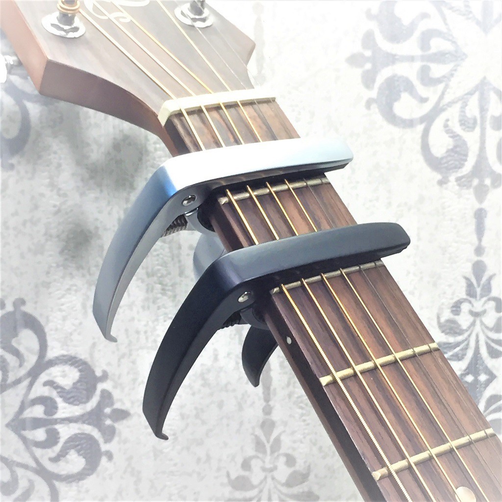 Capo guitar có đuôi móc chốt đàn màu đen cao cấp PL CP03