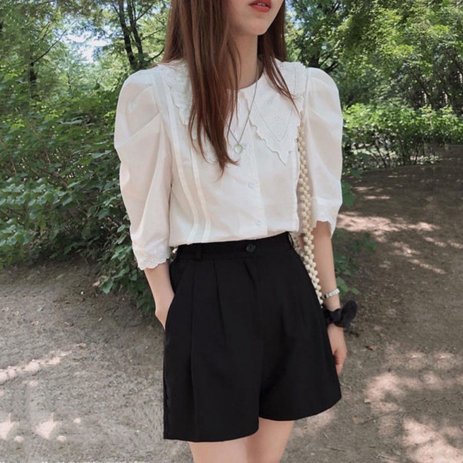 Quần short nữ chất tuyết mưa hàng đẹp xinh xắn - Quần sooc khóa trước chun sau phối nhiều kiểu áo năng động m225