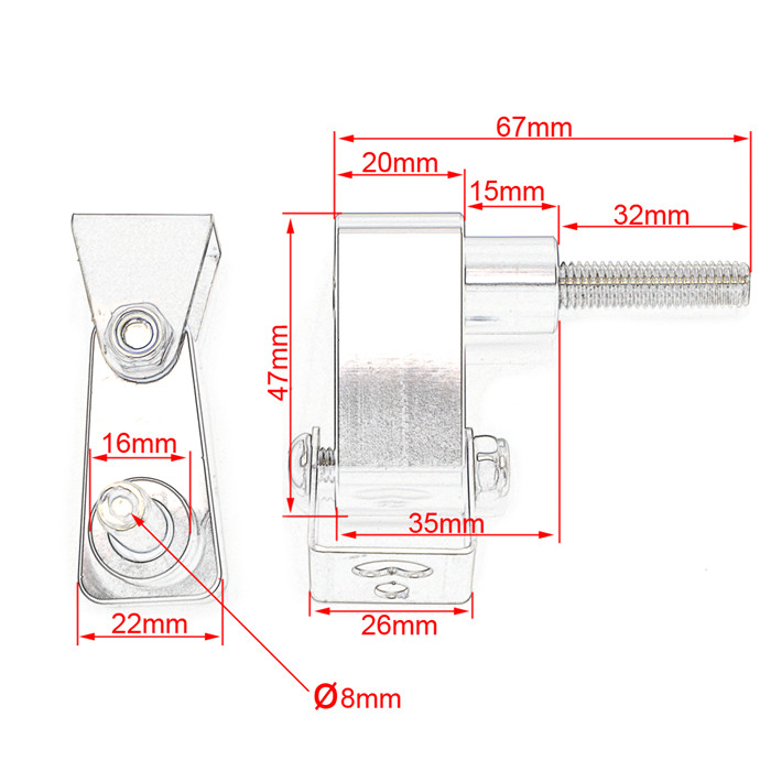 Giá Đỡ Cố Định Phía Trước Cho Xe Yamaha Nvx155 / Nmax155 / Xmax300 / Strong 150