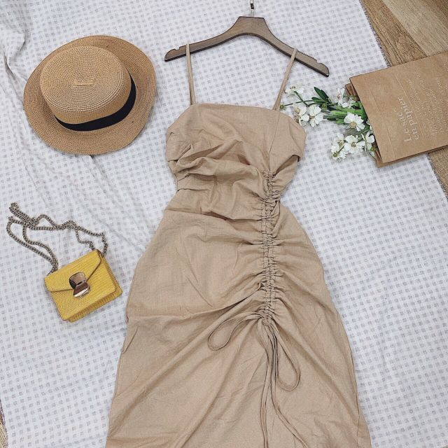 [VIDEO THẬT ] ĐẦM MIDI RÚT HÔNG KÈM 2 MÀU SIÊU SANG 🌸HÀNG SẴN | BigBuy360 - bigbuy360.vn