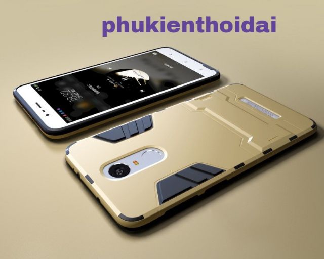 Ốp lưng Redmi Note 4 / 4x / Note 12 Turbo chống sốc Iron Man Iring giá đỡ xem phim cao cấp