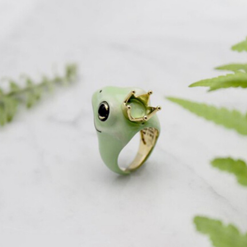 Nhẫn hình chú ếch dễ thương cho nữ