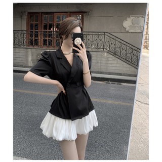 SET VEST MIX CHÂN VÁY LỤA KÈM HÌNH THẬT