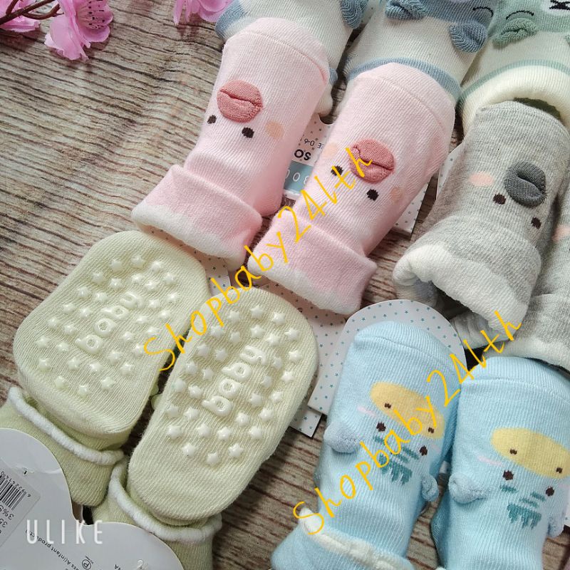 Tất vớ dễ thương xinh xắn  cho bé, chất liệu cotton mềm, thoáng mát( từ 0 đến 6 tháng)