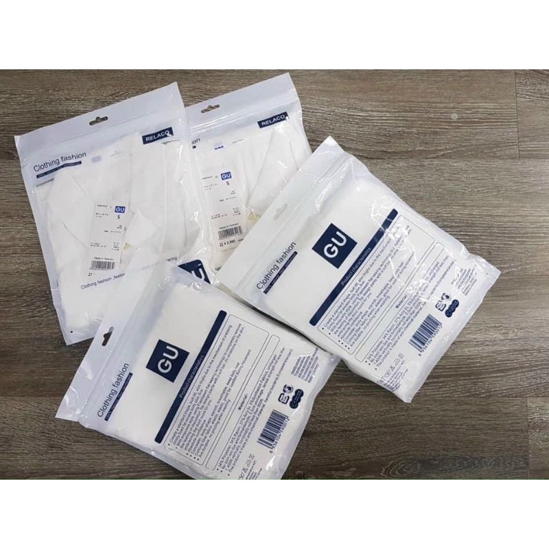 áo sơ mi trắng GU.. túi zip | BigBuy360 - bigbuy360.vn