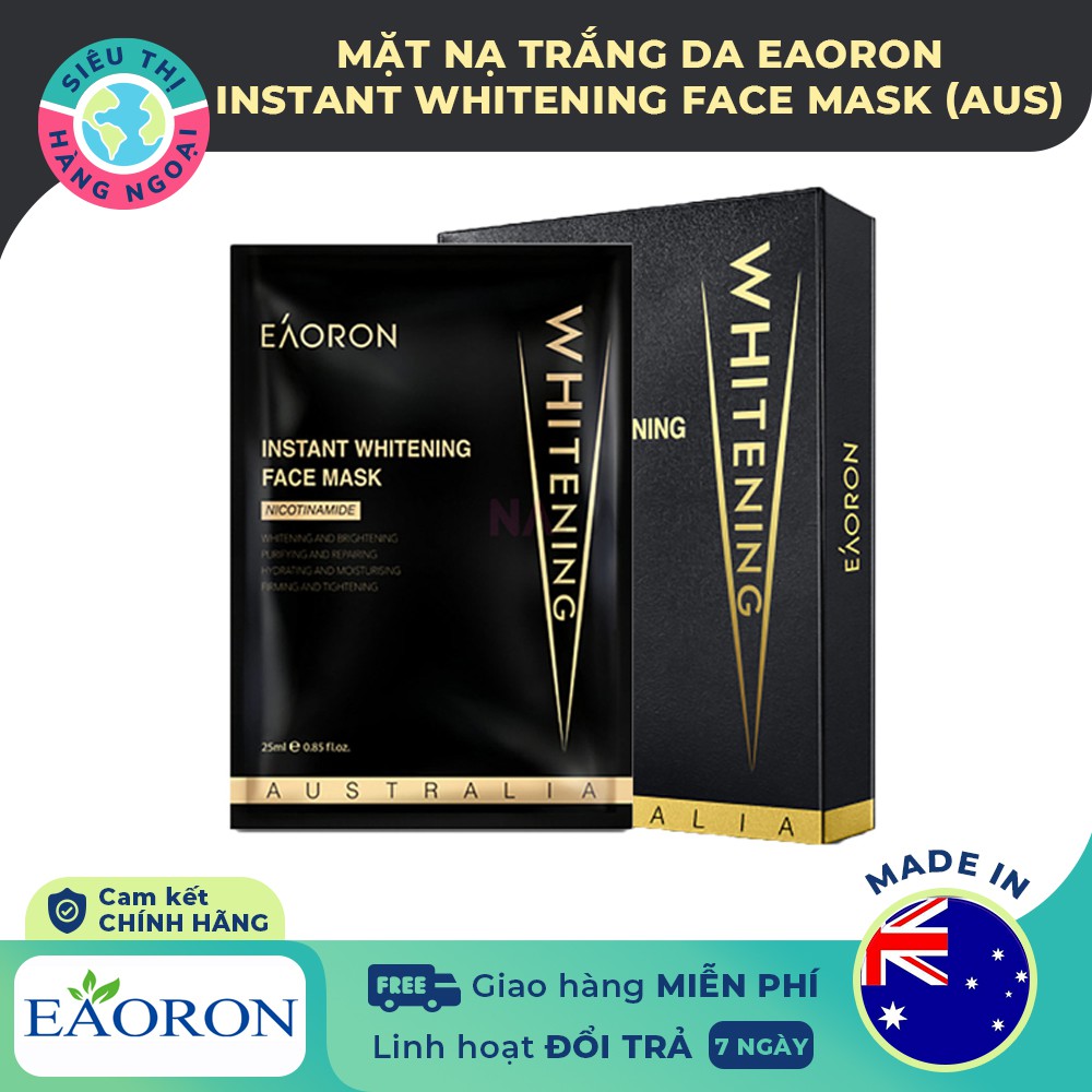 Mặt nạ dưỡng da Eaoron - 5 miếng [Săn chắc cơ mặt;mờ nám, tàn nhang; khóa ẩm] Hàng Úc