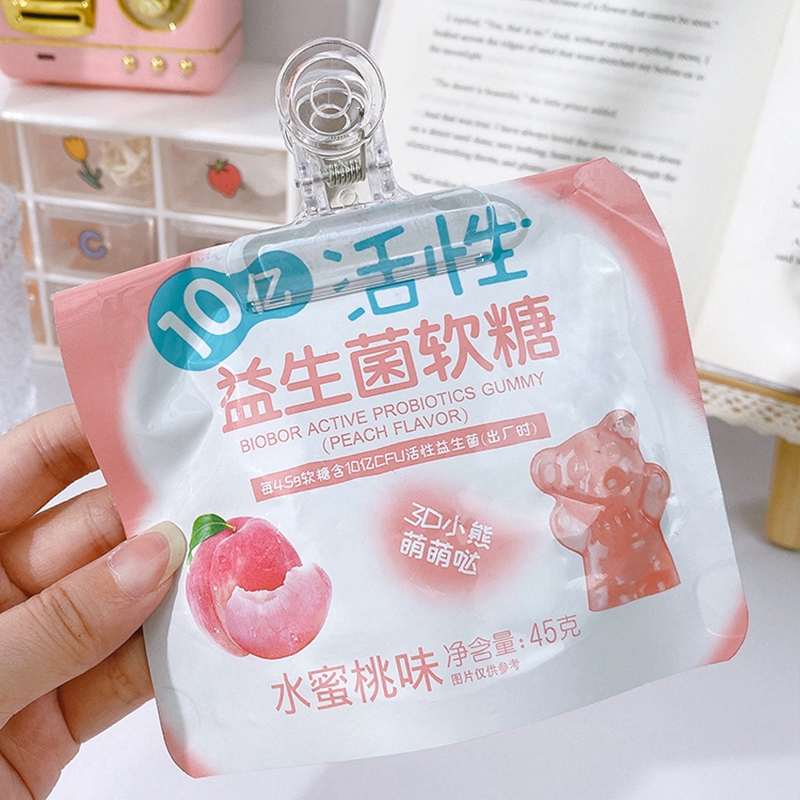 Kẹp bằng nhựa trong suốt sáng tạo dùng cho miệng túi thực phẩm/ tài liệu đa năng