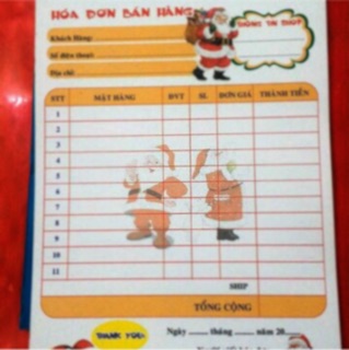 Hoá đơn 1 liên 50k/5 quyển