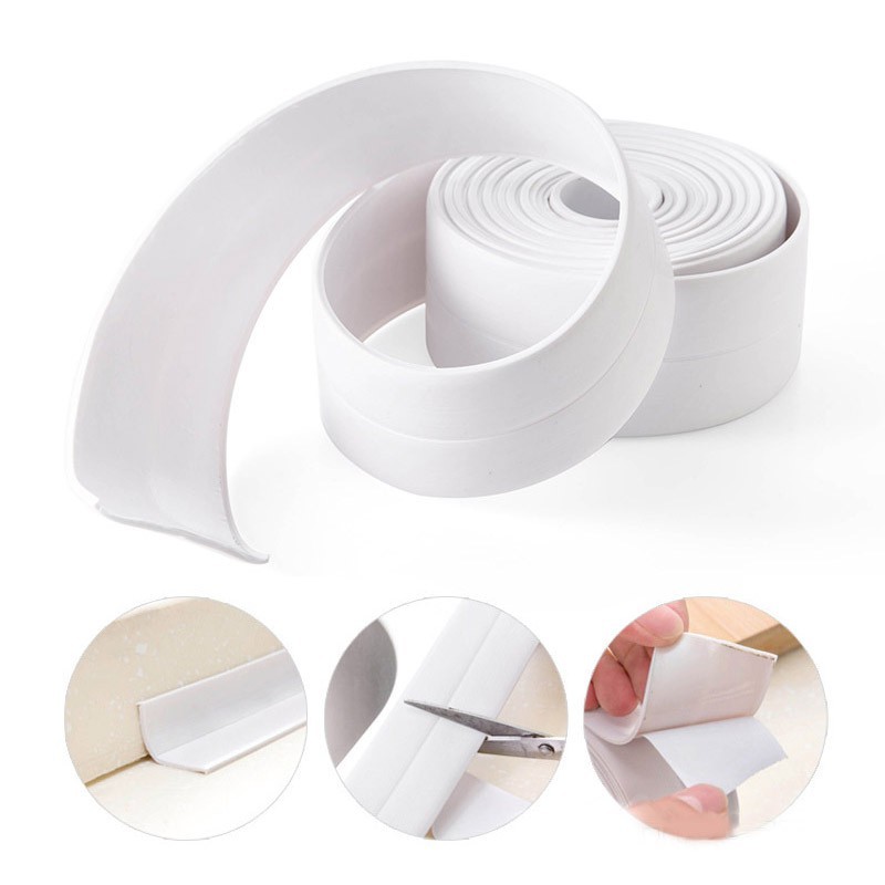Băng dán viền bồn rửa chén chống nước băng nhựa PVC
