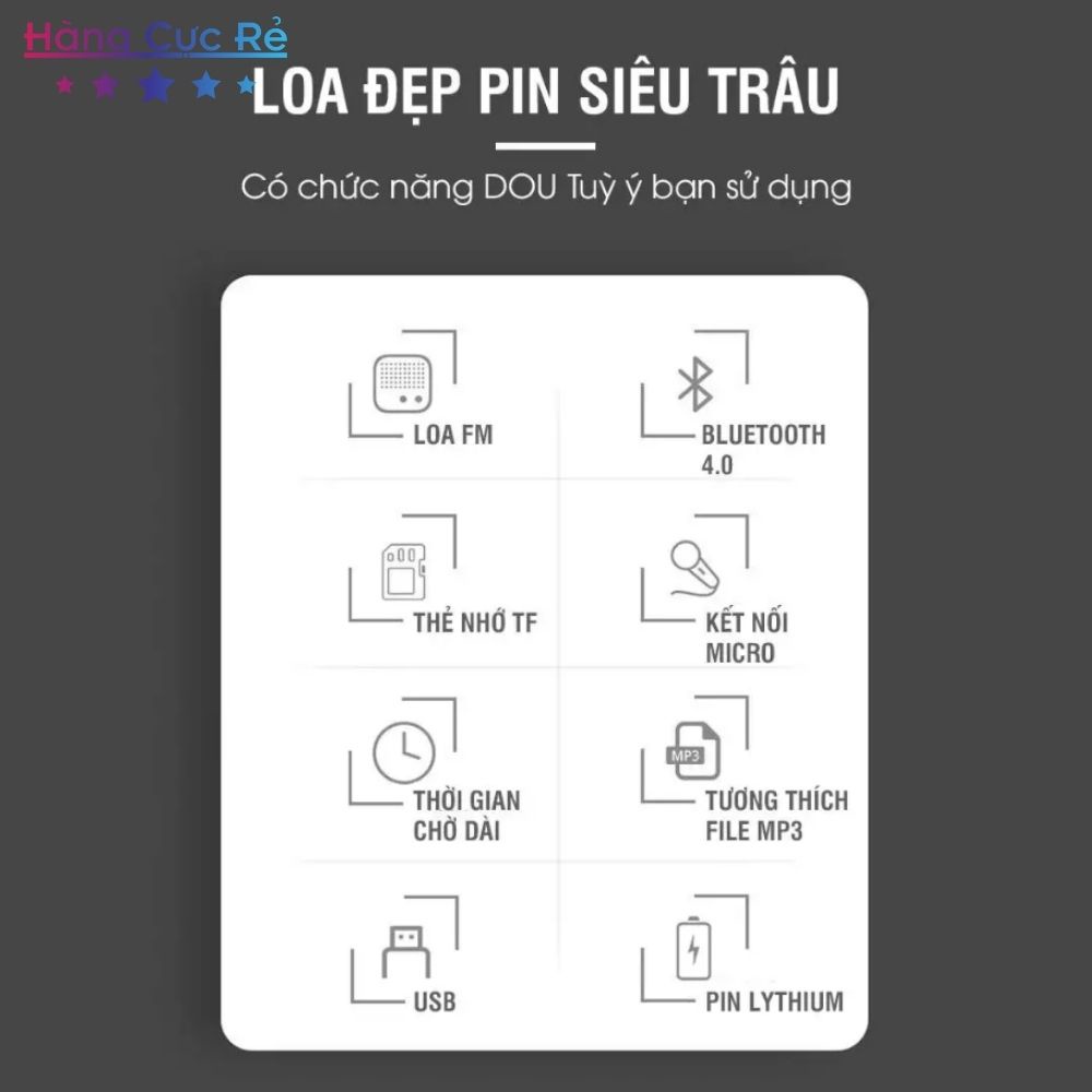 Loa kẹo kéo hát karaoke bluetooth không dây giá rẻ, mẫu BT06 mini cho gia đình - Shop Hàng Cực Rẻ