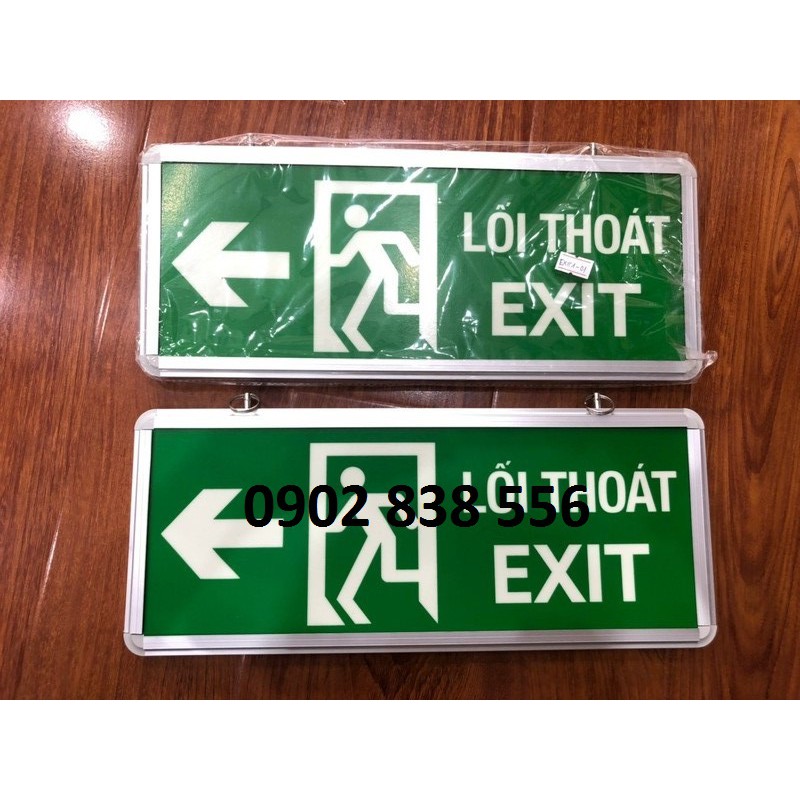 KHUYẾN MÃI - Bảng đèn dạ quang lối thoát hiểm 1 mặt EXIT 101