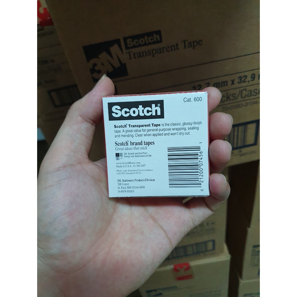 Băng keo test mực, test sơn 3M Scotch 600