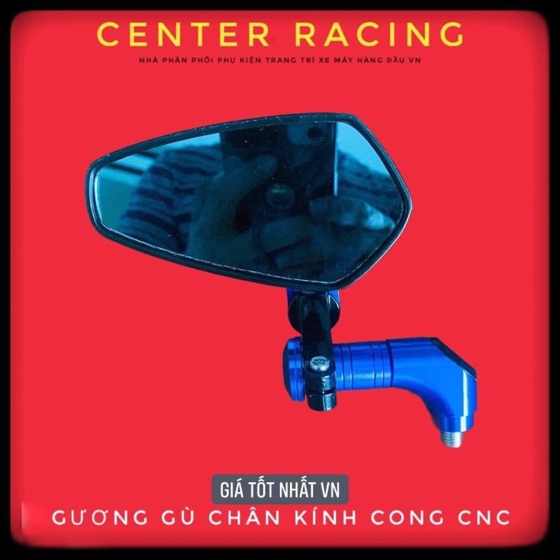 Gương gù chân vát CRGi gắn chân kính FULL CNC gương chiếu hậu xe máy