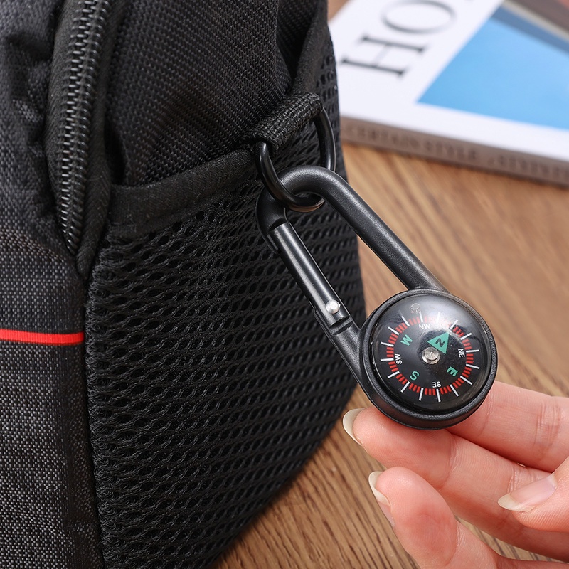 Móc Khóa La Bàn Mini Đa Năng Cho Hoạt Động Ngoài Trời