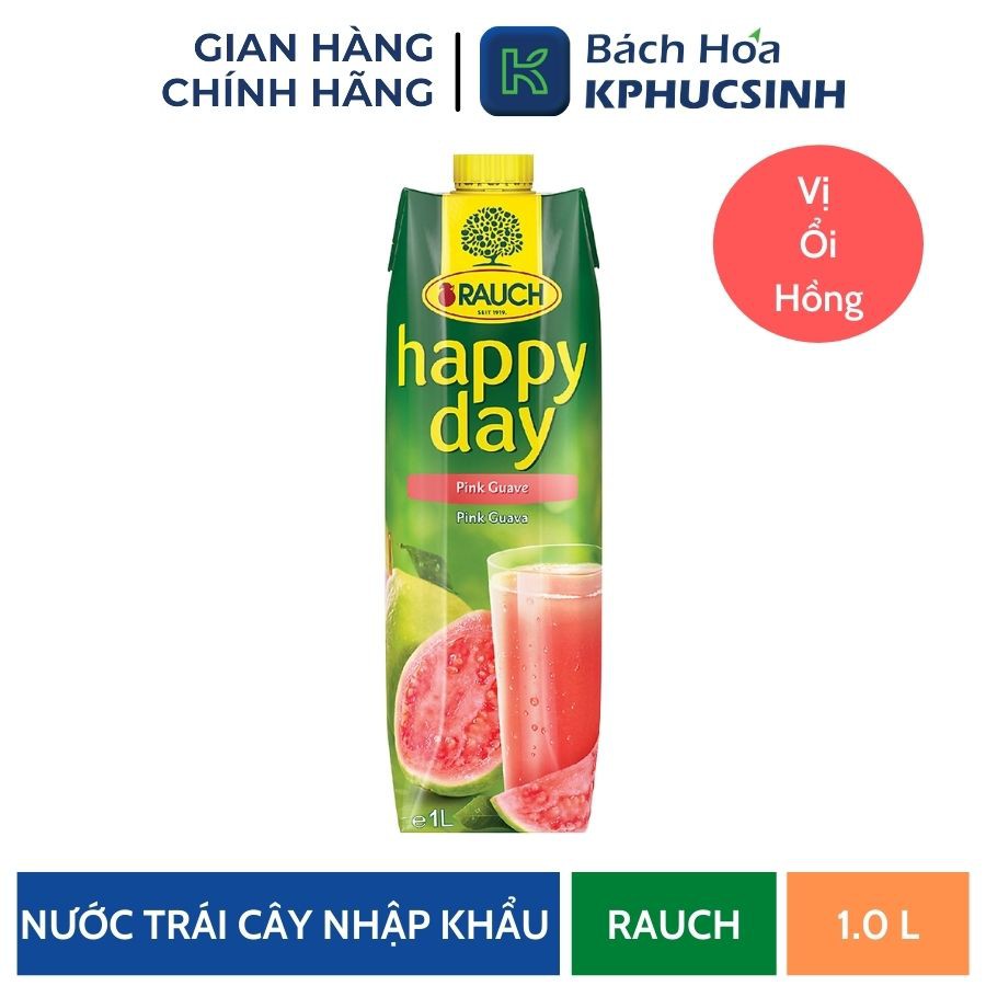 Nước ổi hồng hiệu Rauch Happy Day KPHUCSINH - Hàng Chính Hãng