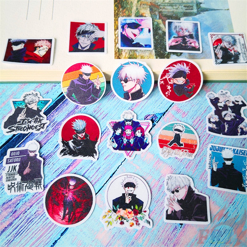 Bộ 40 miếng dán trang trí album thủ công in hình Jujutsu Kaisen. Gojo Satoru Q-2