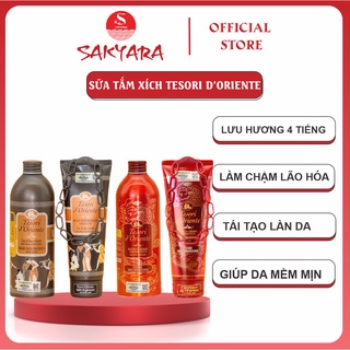 Sữa tắm Ý hương nước hoa Tesori D’Oriente sữa tắm xích ý 500ml giúp làm sạch và mềm mịn da lưu hương trên da lâu