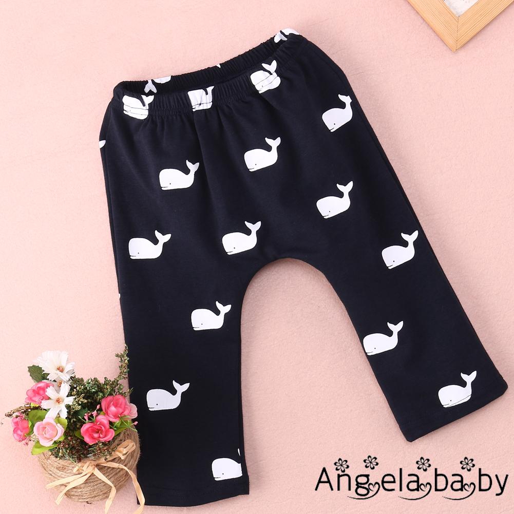 Hot Fashion Baby boys Children Cartoon Whale 100% Cotton Pants