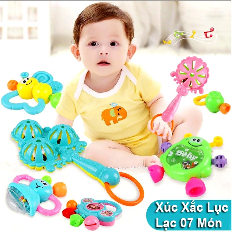 Đồ Chơi Xúc Xắc Lục Lạc 10 PSC Nhiều Màu (Bé Trai)