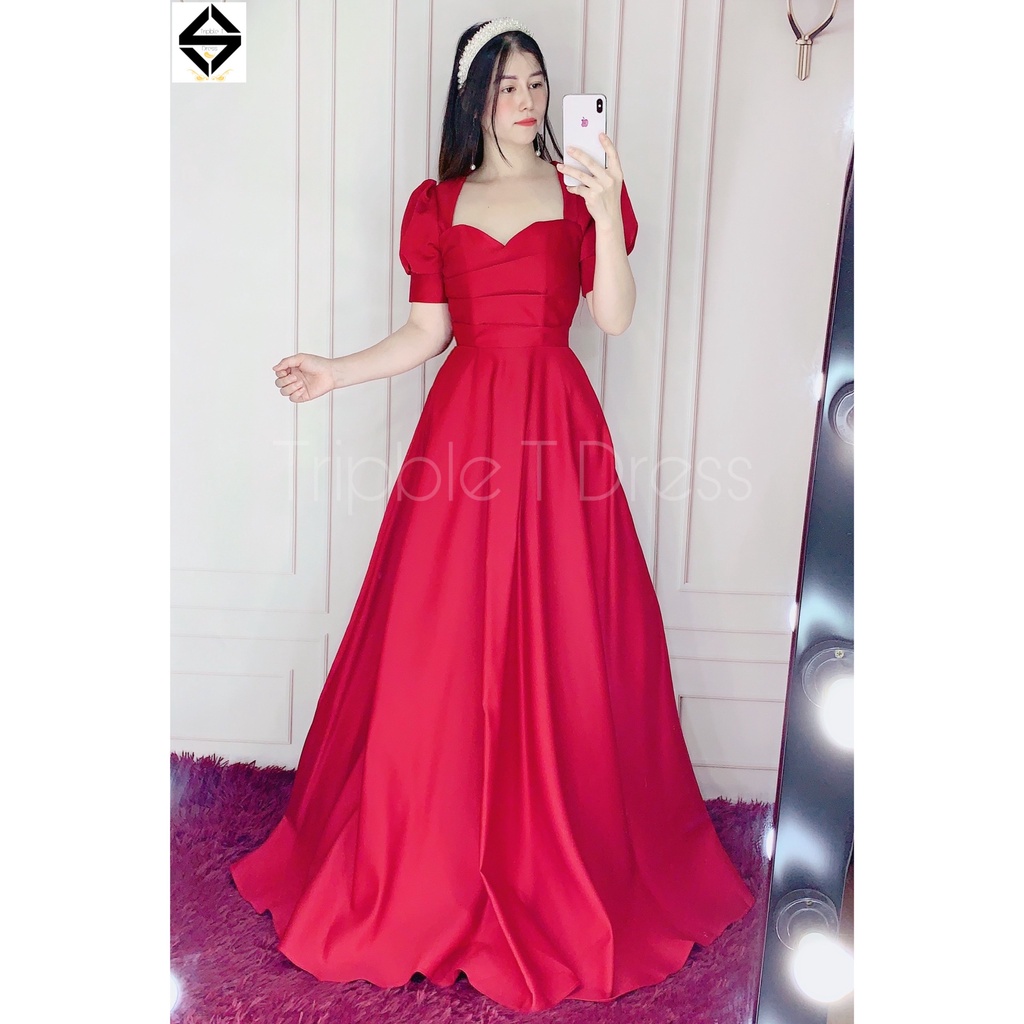 Đầm maxi dự tiệc mặc cưới siêu xinh TRIPBLE T DRESS - size S/M/L - MS161Y