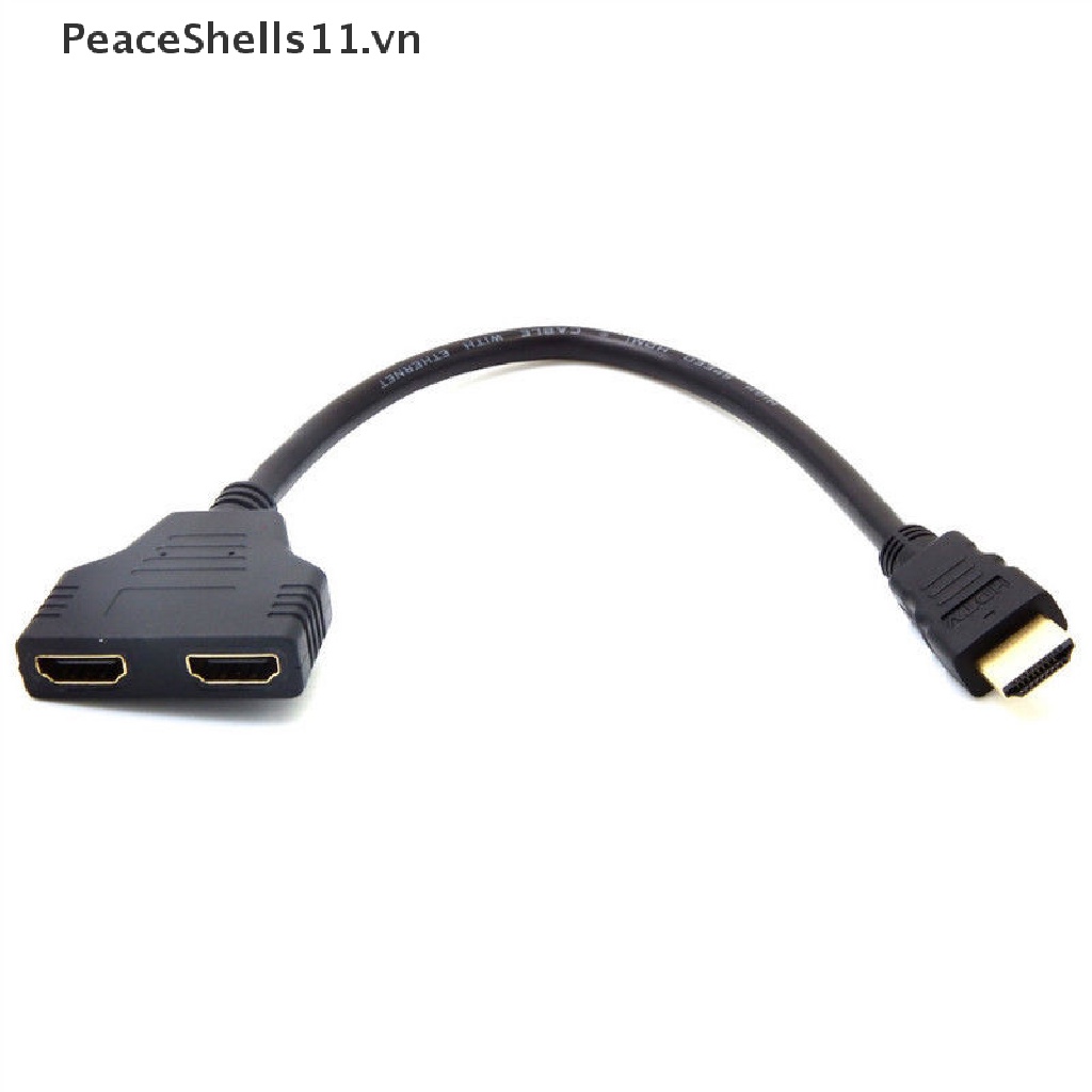 Dây Cáp Chuyển Đổi 1080P 2 Cổng HDMI 1 Trong 2Out Đực Sang Cái