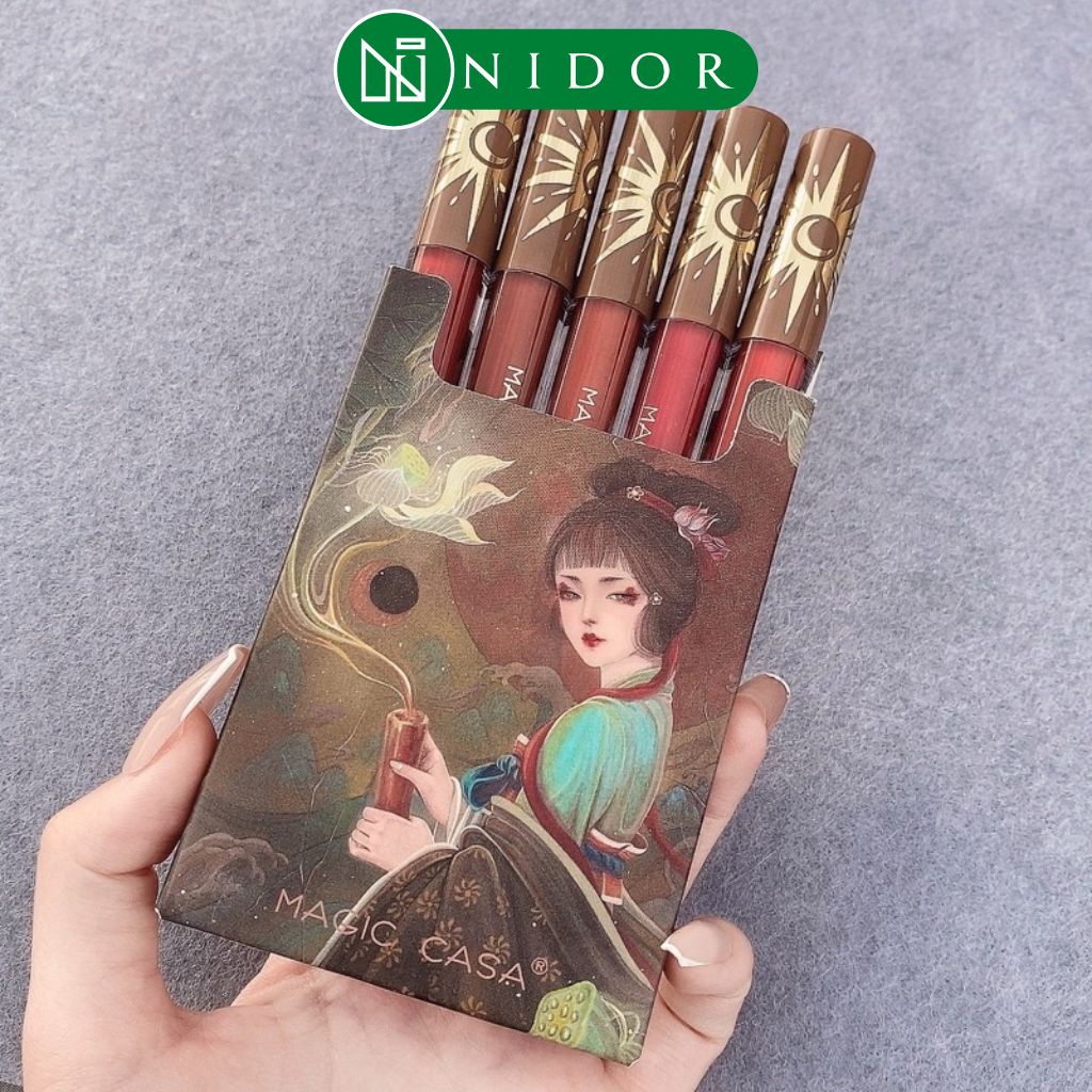 Set 5 Son Kem Lì Tiên Tử MAGIC CASA - Son Cổ Trang Nội Địa Trung