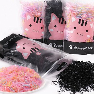 Túi zip 2500 chun nịt dây buộc tóc cho bé