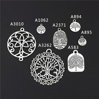 1 dây chuyền bạc mặt tròn hình cây may mắn