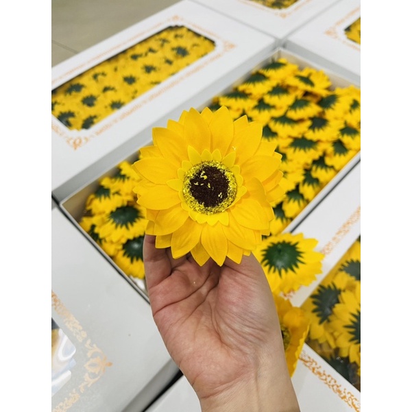 { SỈ } Hoa Hướng Dương Sáp 3 Lớp Giá Xưởng