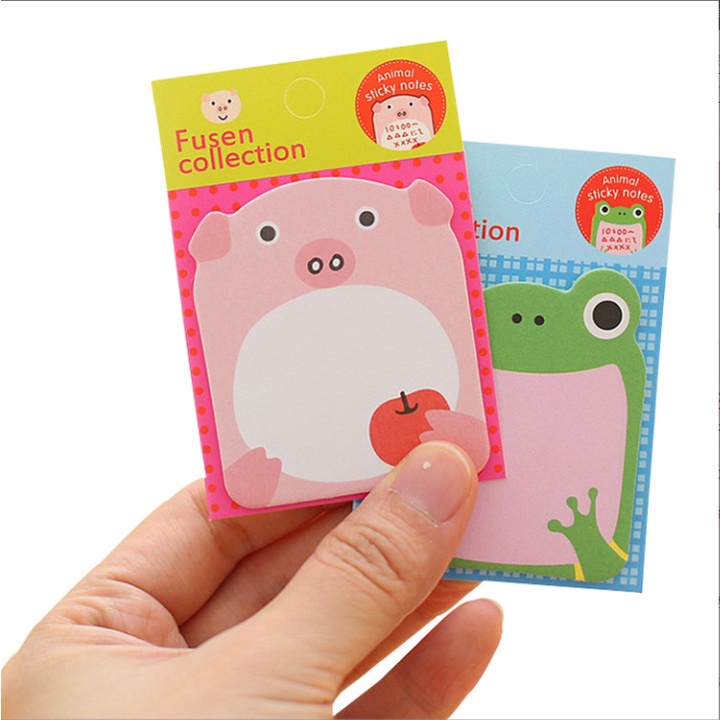 Giấy nhớ con vật hoạt hình siêu đáng yêu, Note dán ghi chú tiện lợi giá rẻ