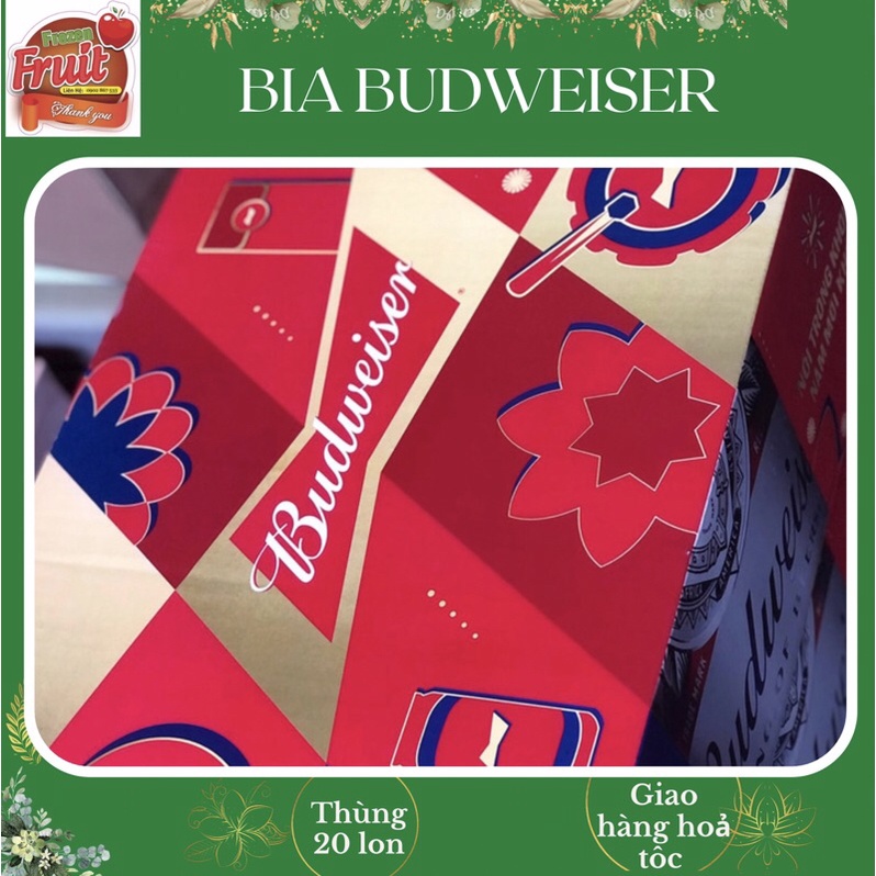 🍺🍻🍺BIA BUDWEISER thùng 20 lon (giao siêu tốc HCM)