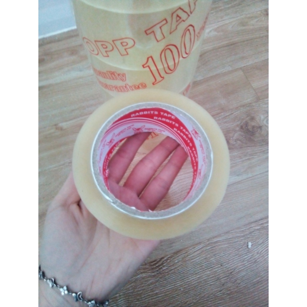 1 Cuộn Băng Keo Trong/ Đục 100 Yard đóng hàng (loại cây 1kg2)