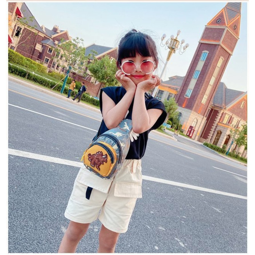 Túi chéo hình khủng long cho bé trai bé gái  VEMZKIDS