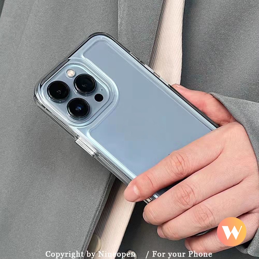 Ốp Điện Thoại TPU Mềm Trong Suốt Bảo Vệ Camera Chống Sốc Cho iPhone13 12 11 Pro Max X XR XS Max 7 8 Plus SE 2020