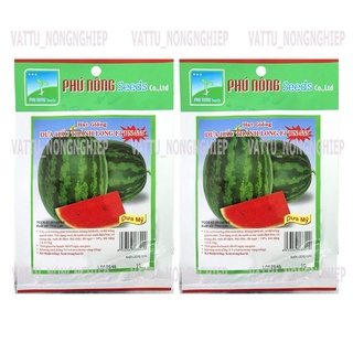 Bộ 2 Gói Hạt Giống Dưa Hấu Thành Long F1 PN-555 Phú Nông (1g / Gói)