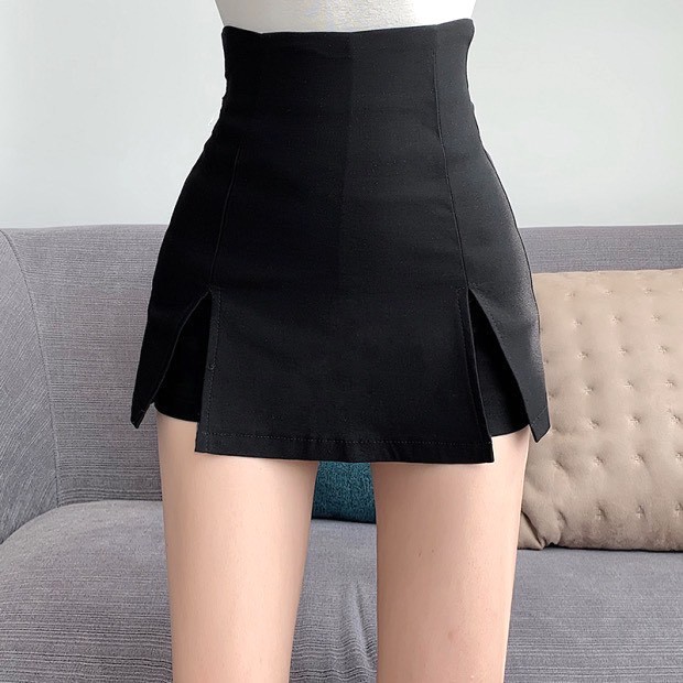 Quần Short Giả Váy Xẻ 2 Bên PEONYB Nữ [FREESHIP] Shorts đùi dáng ngắn chữ A, thun ôm body cạp cao bánh bèo Ulzzang HOT | BigBuy360 - bigbuy360.vn