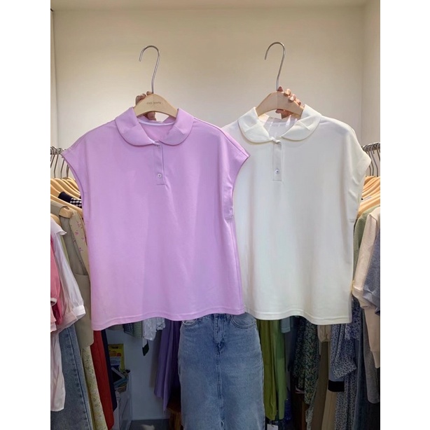( Ảnh thật ) 7340 Áo polo cổ sen tay hến
