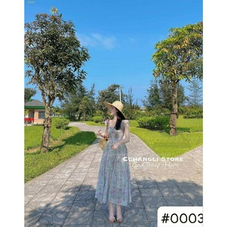 ĐẦM MIDI HOA HAI DÂY