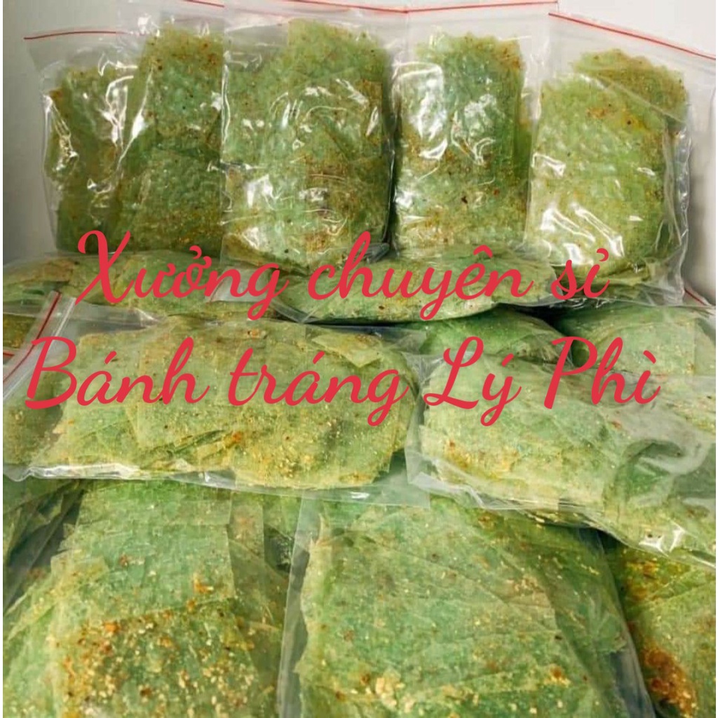 1kg Bánh Tráng Xike Phô Mai Lá Dứa Miếng Vuông Tây Ninh