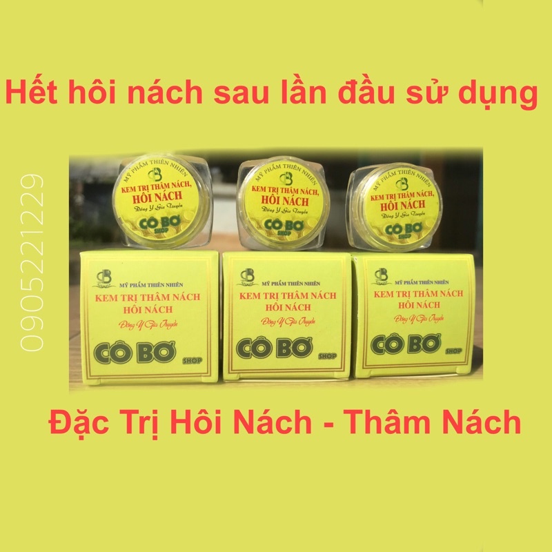 COMBO 3 LỌ KEM LOẠI BỎ THÂM NÁCH HÔI NÁCH CÔ BƠ hủ nhỏ 8gr