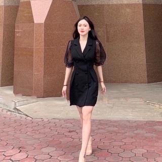 Đầm vest tay lưới #bigsize 60=>90kg