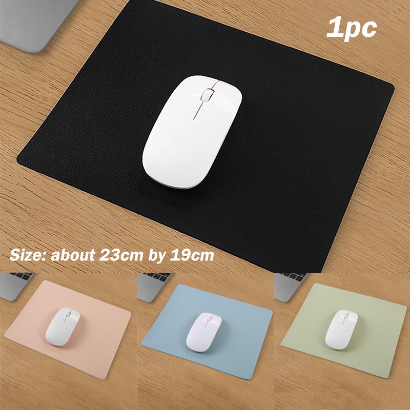 Miếng lót chuột da pu hỗ trợ cổ tay tiện lợi dành cho văn phòng/ laptop