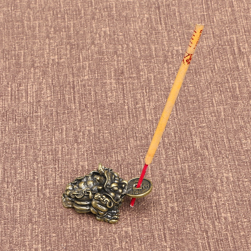 Lư hương bằng đồng thau nguyên chất hình động vật hoang dã